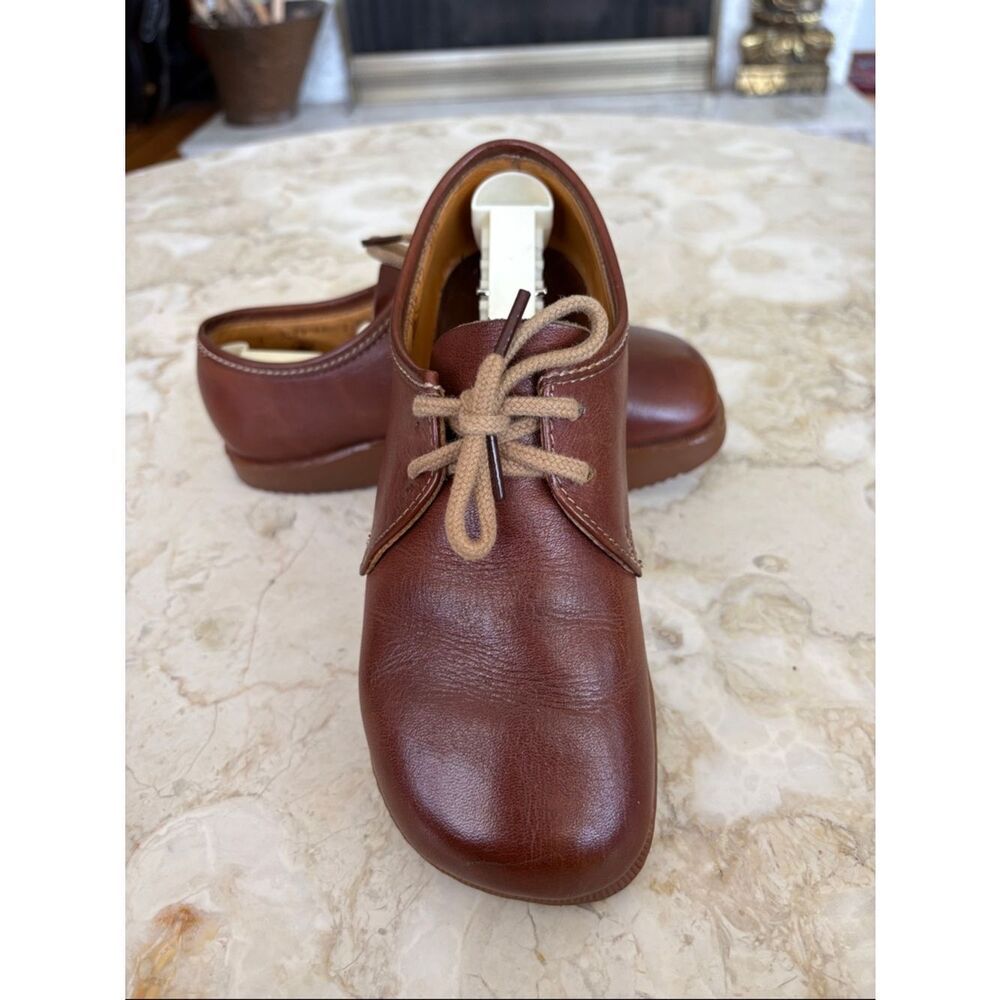Vintage 1970s Roots Earth Shoes Leather Oxfords Rare Canadian Made Collectible